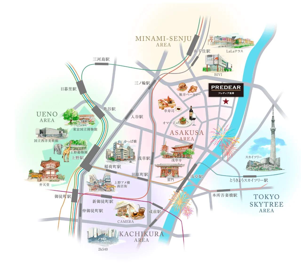 計画地周辺イラストマップ