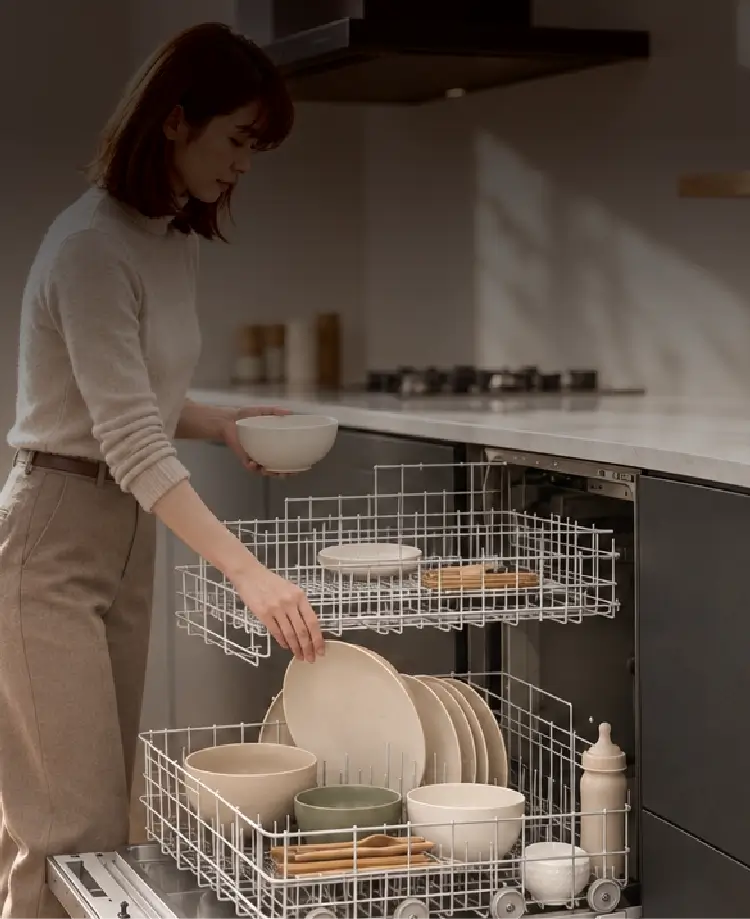 食器洗い乾燥機のある暮らしのイメージ