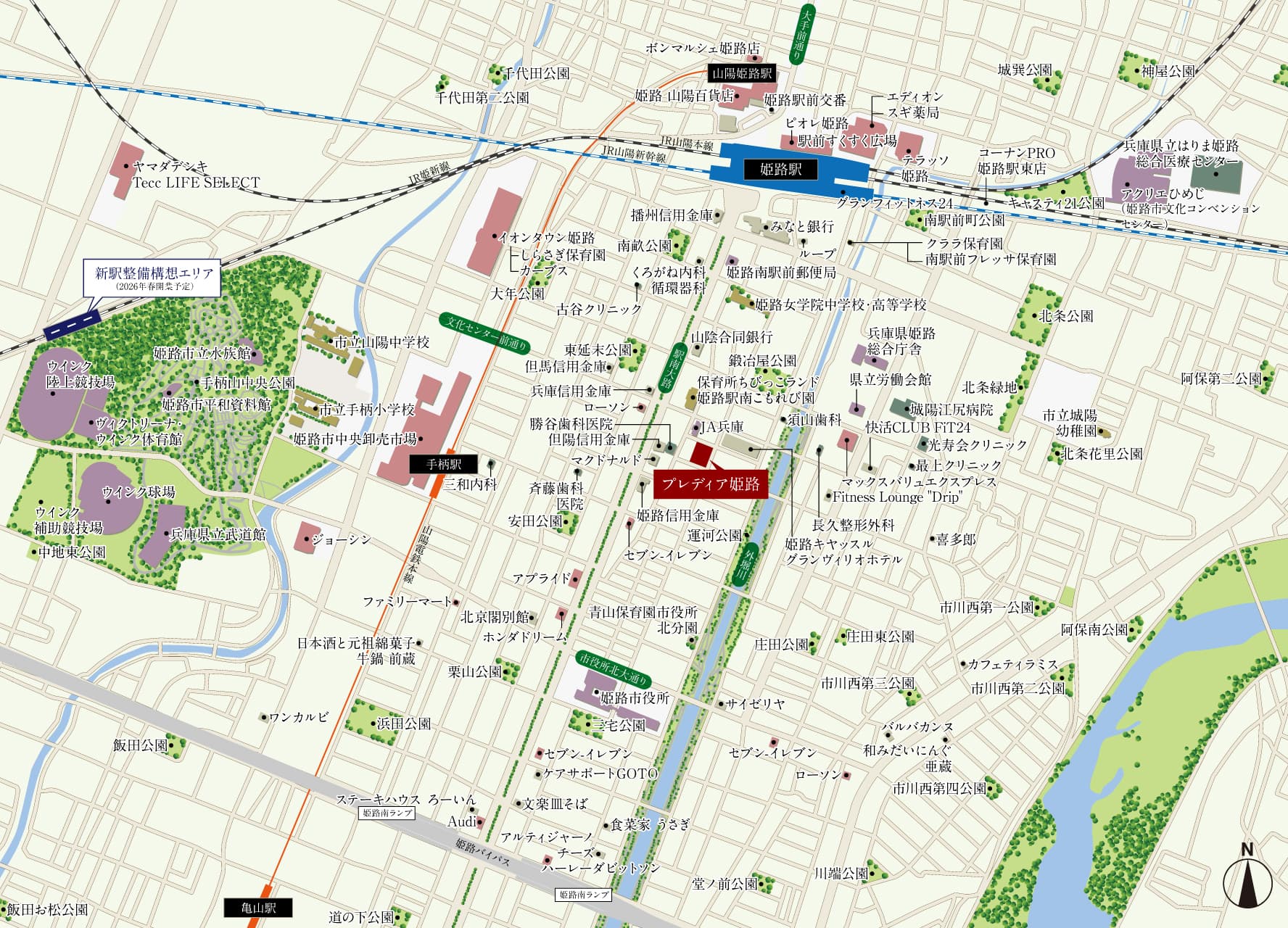 現地案内図