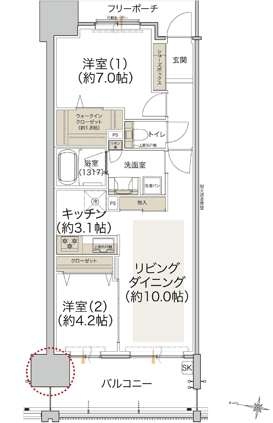 C TYPE 間取り図