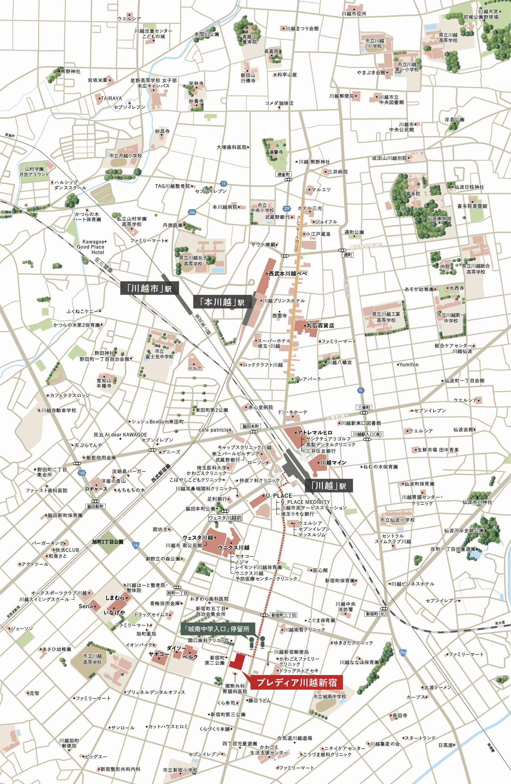 現地案内図