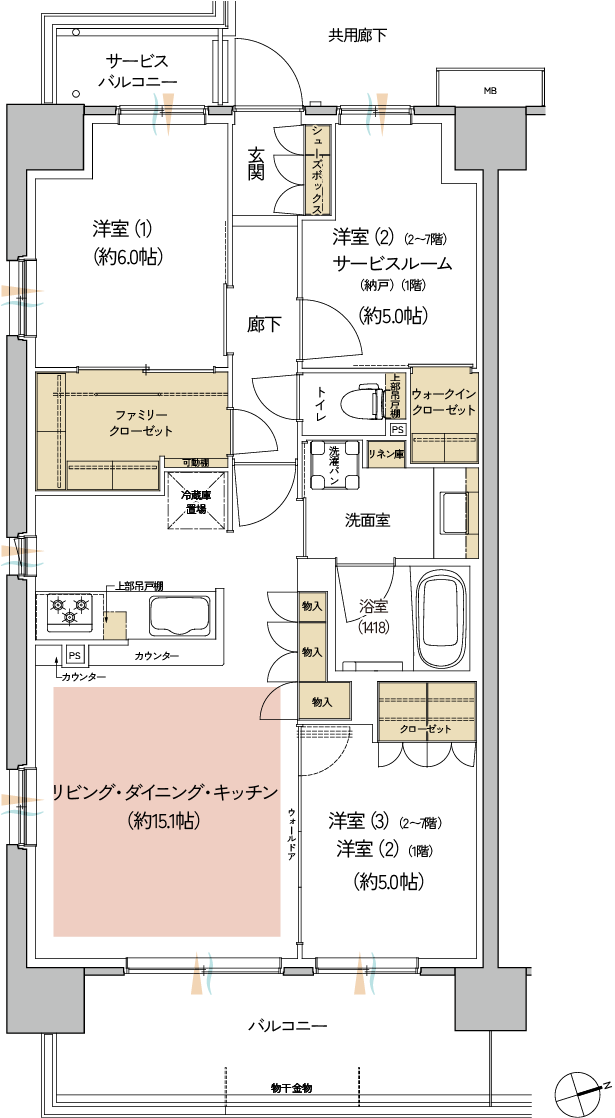 Aタイプ間取り