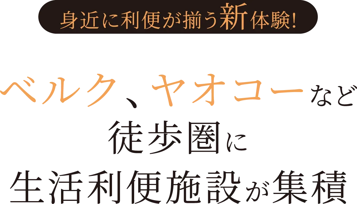3つのスーパーやウニクス川越など利便施設が集積