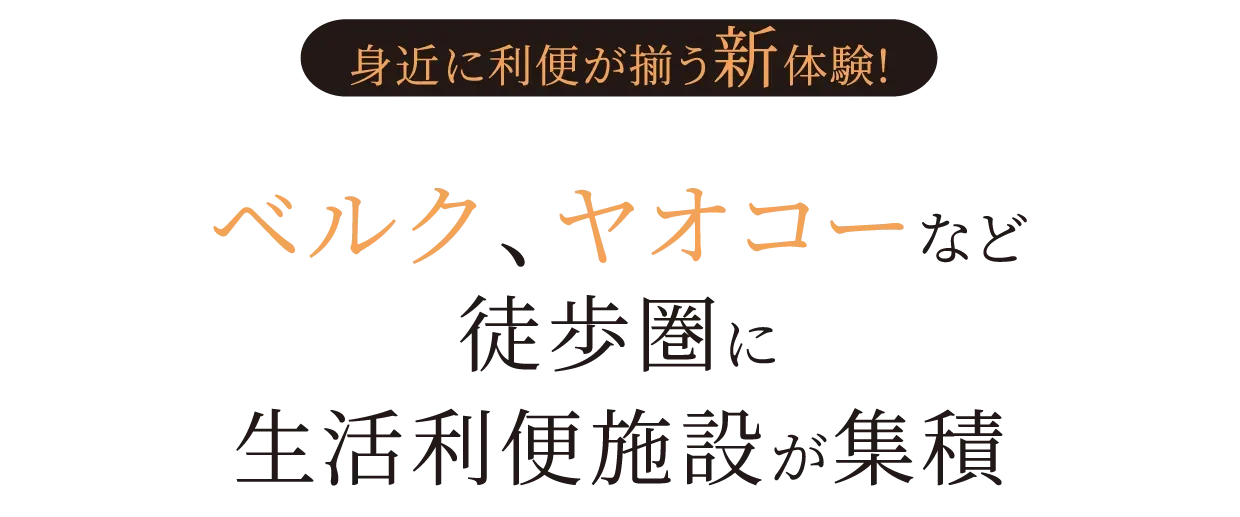 3つのスーパーやウニクス川越など利便施設が集積