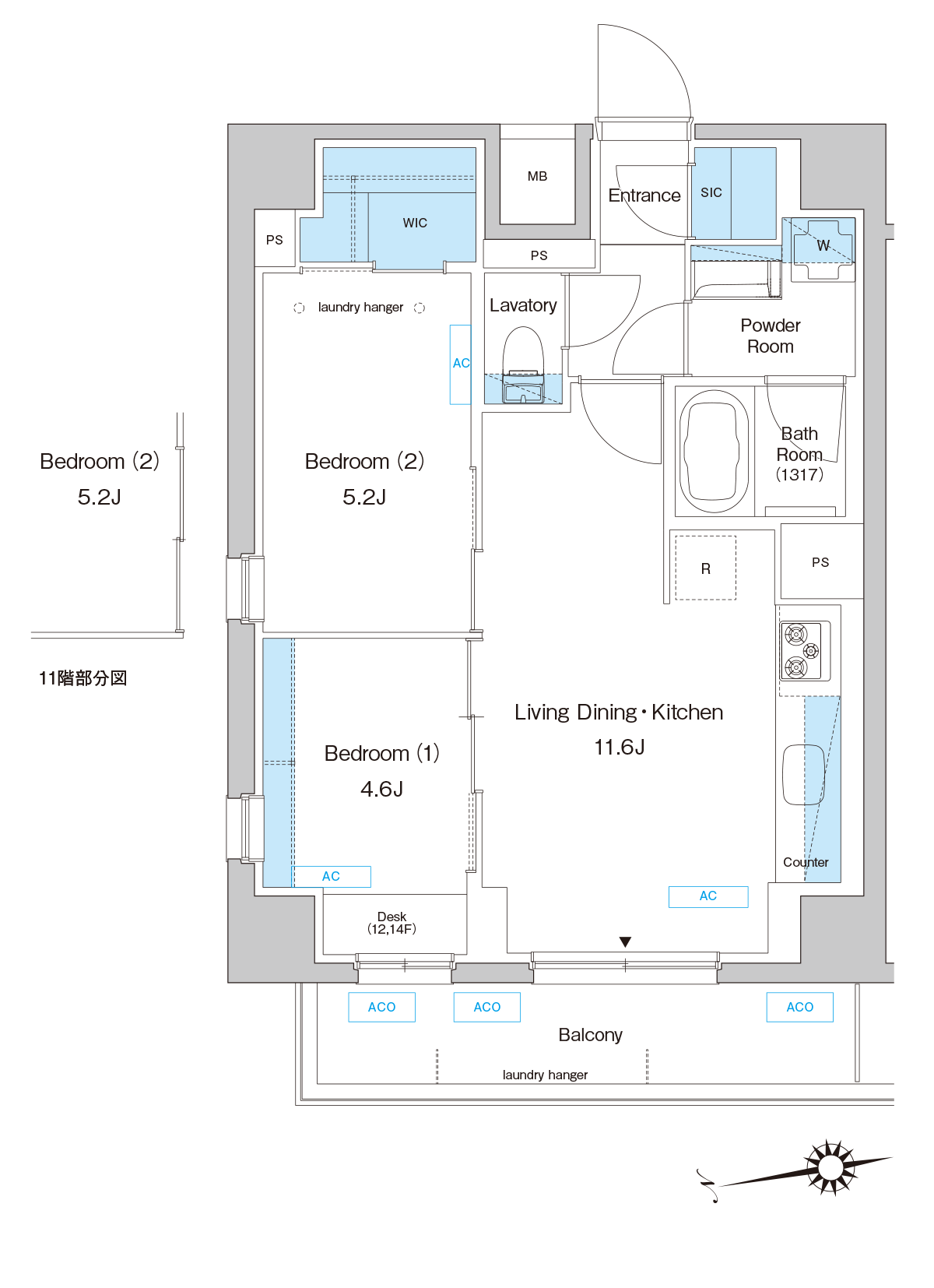 Htype 間取り図