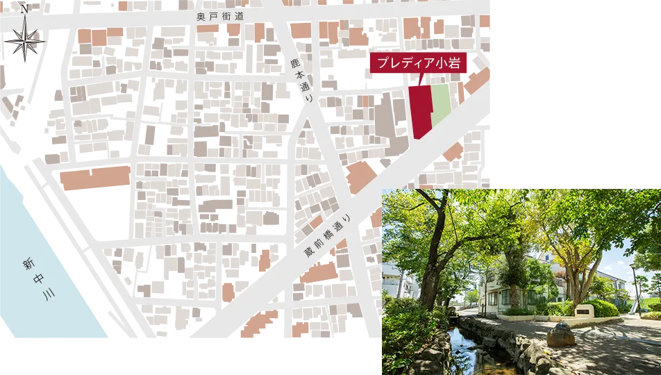 Balcony View 戸建て住宅が広がるエリア