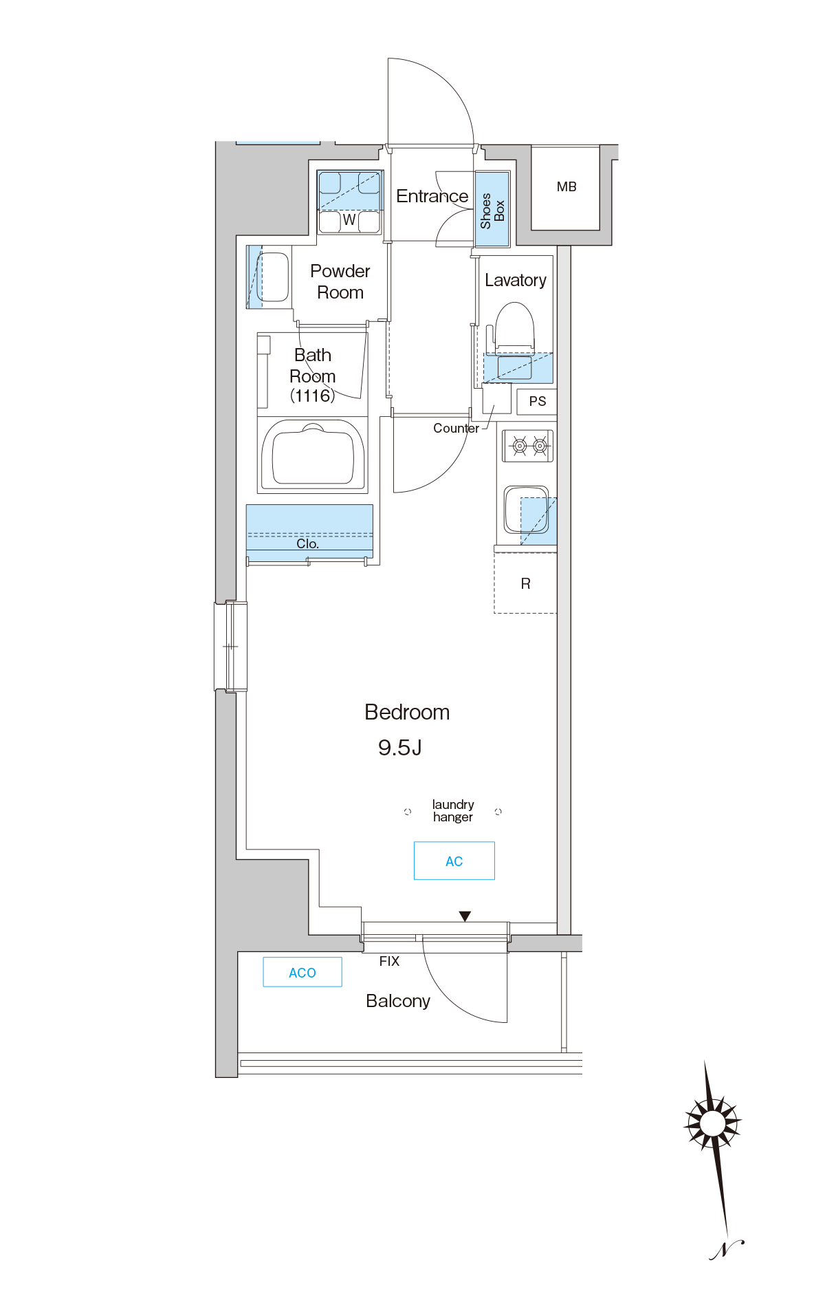 C1type 間取り図