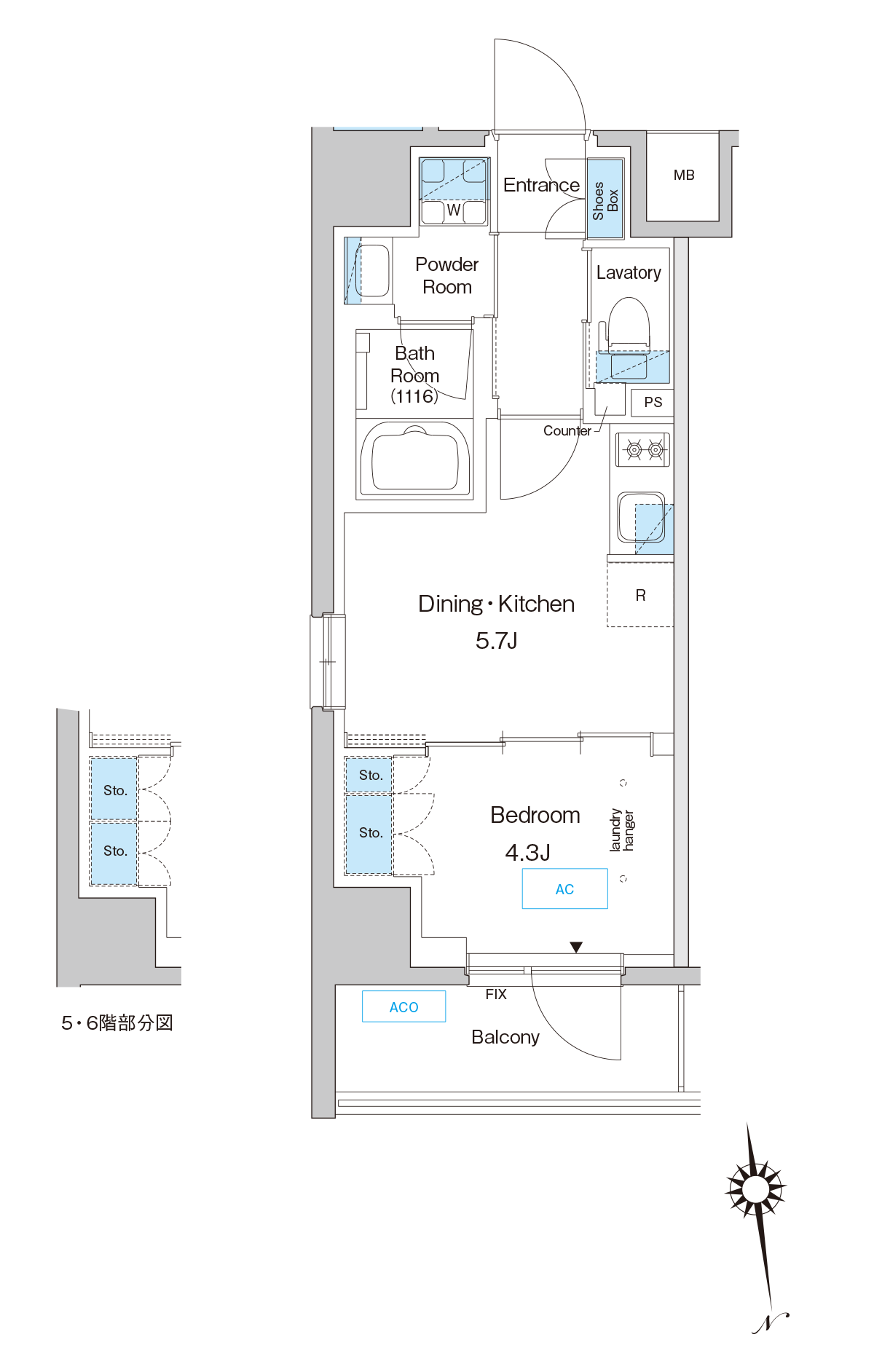 C2type 間取り図