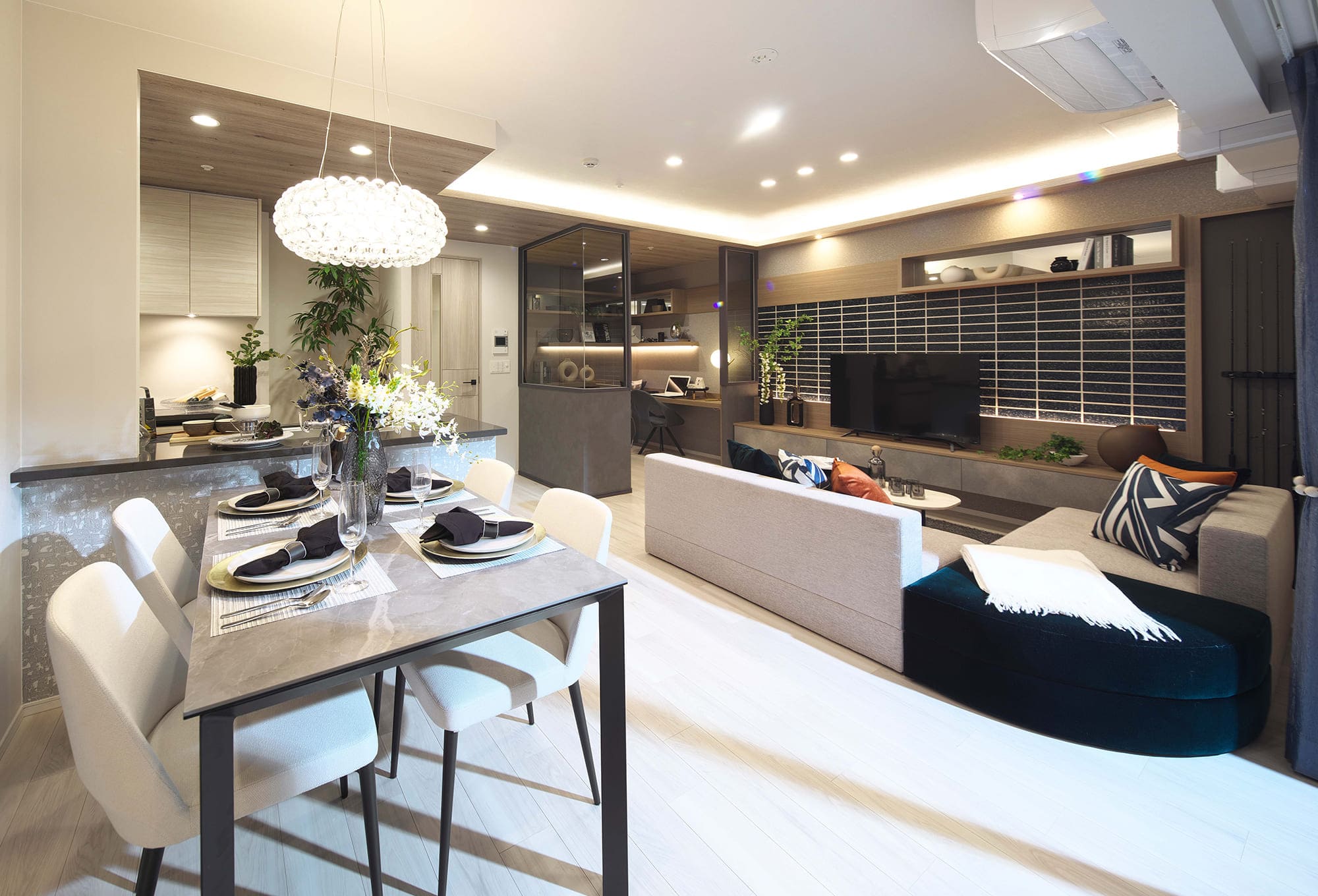 LIVING-DINING KITCHEN DEN