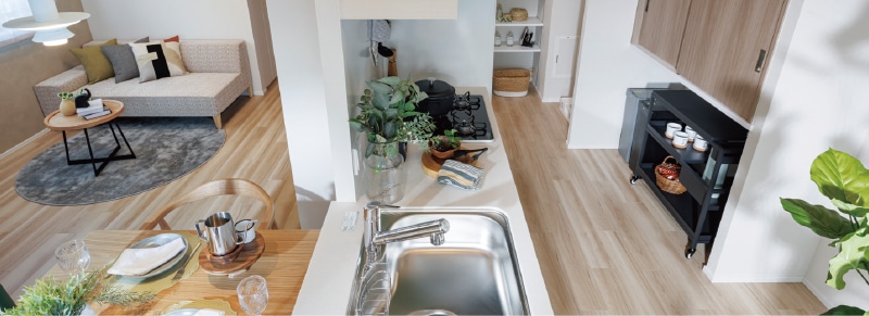 LIVING DINING KITCHEN