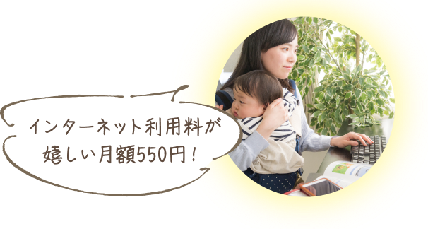 インターネット利用料550円