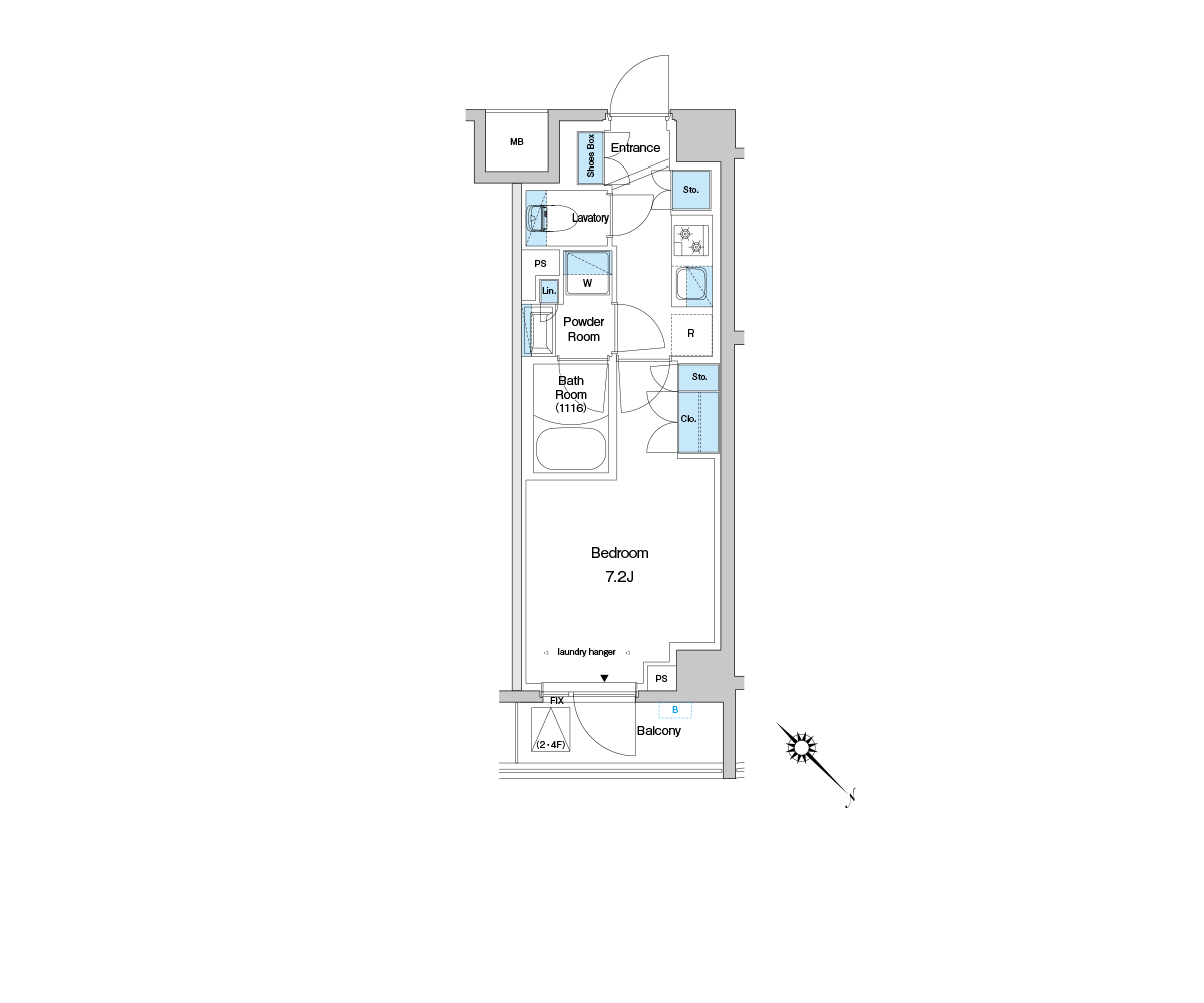 H2type 間取り図