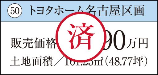 50 トヨタホーム名古屋区画　済