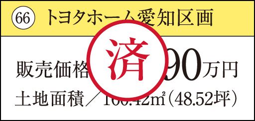 66 トヨタホーム愛知区画 済